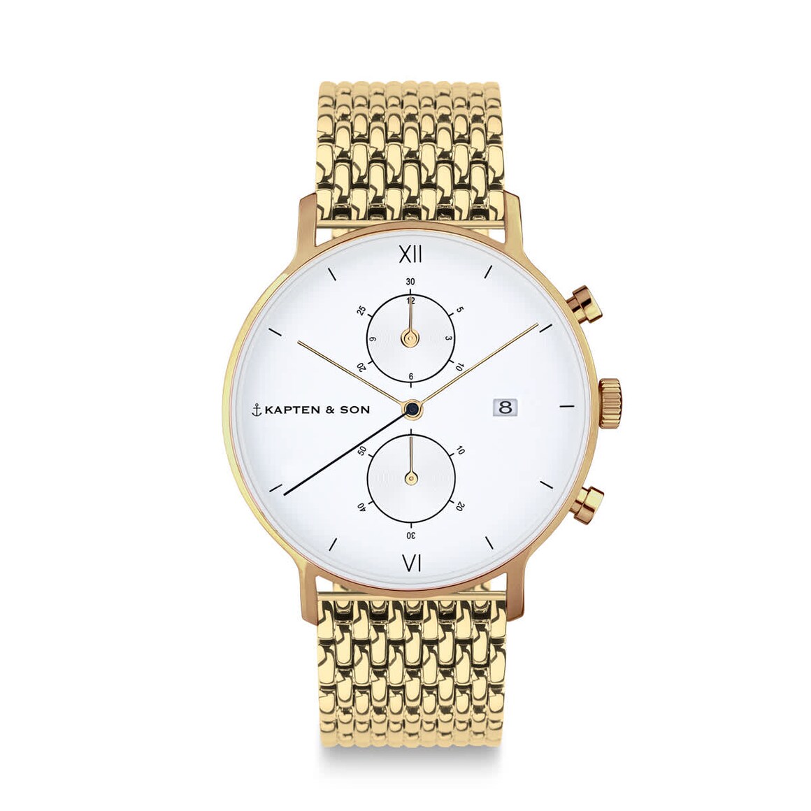 Kpten & Son Chrono Gold Woven Steel
